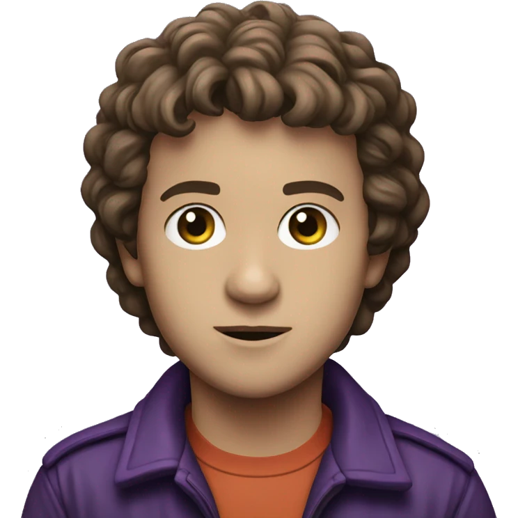Stranger things with purple emoji