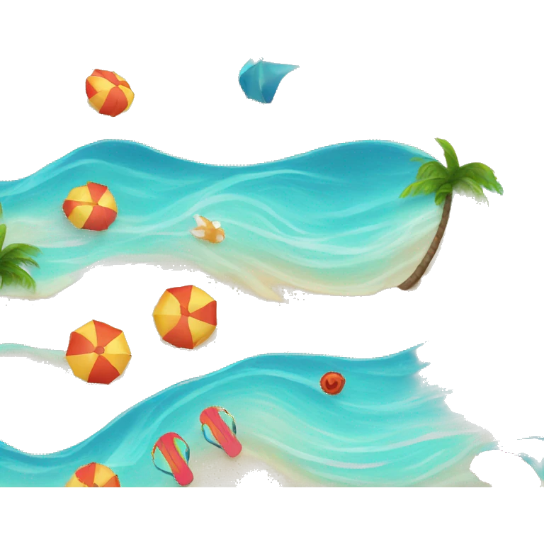 Beach splash emoji
