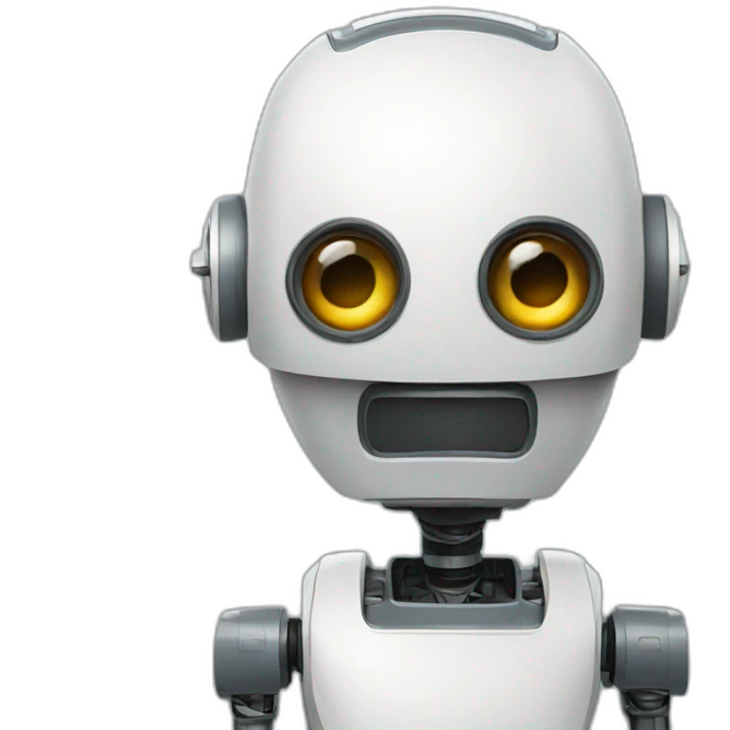 robot with head computer emoji