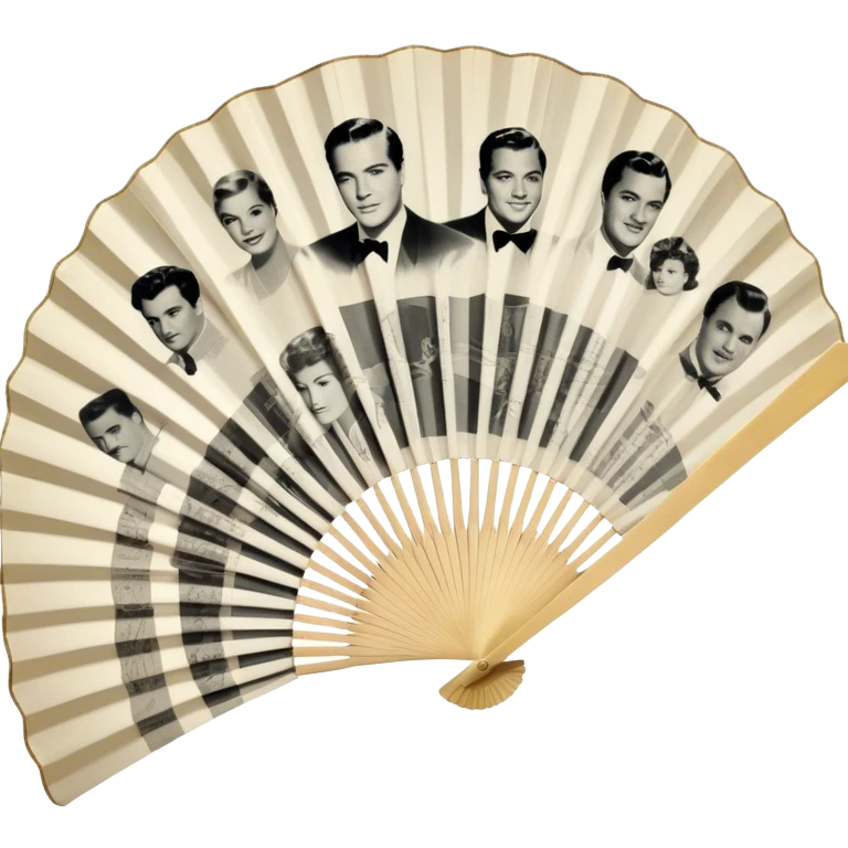 Icon for Autograph Collecting: several vintage sheets in frames arranged in a fan-like pattern, each with a famous celebrity signature. The icon should reflect the charm of collecting autographs in a nostalgic, elegant style. Transparent background. emoji