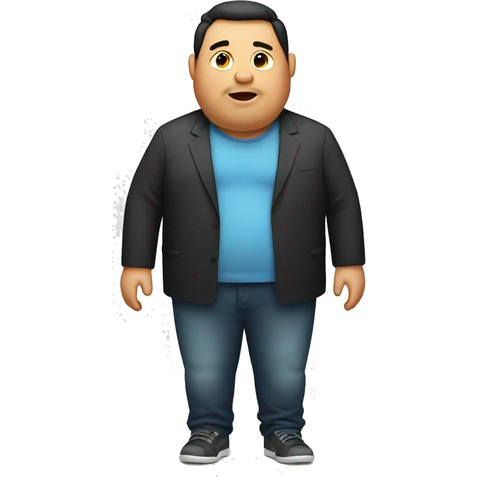 overweight man emoji