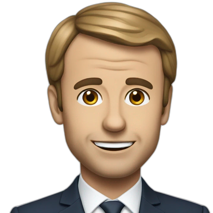 Macron qui tire la langue emoji