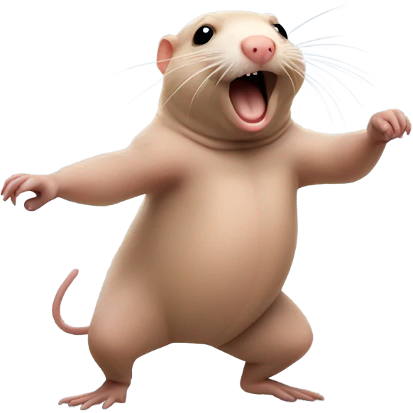 naked mole rat dancing emoji