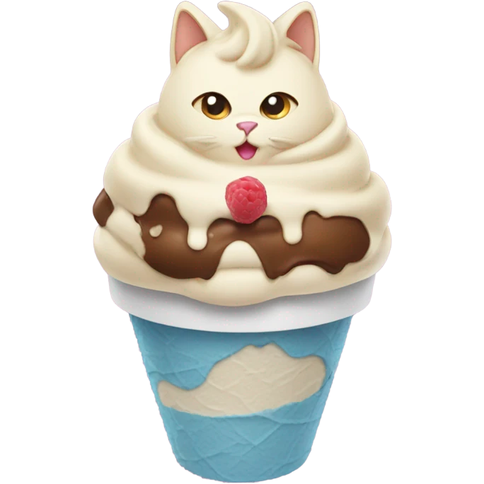Cat ice cream  emoji