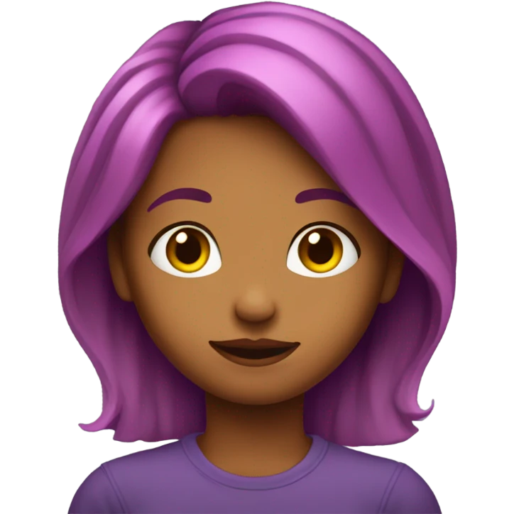 Coloured girl giving a side eye emoji