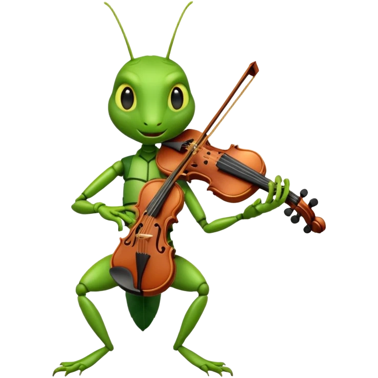 grasshopper playing violin emoji