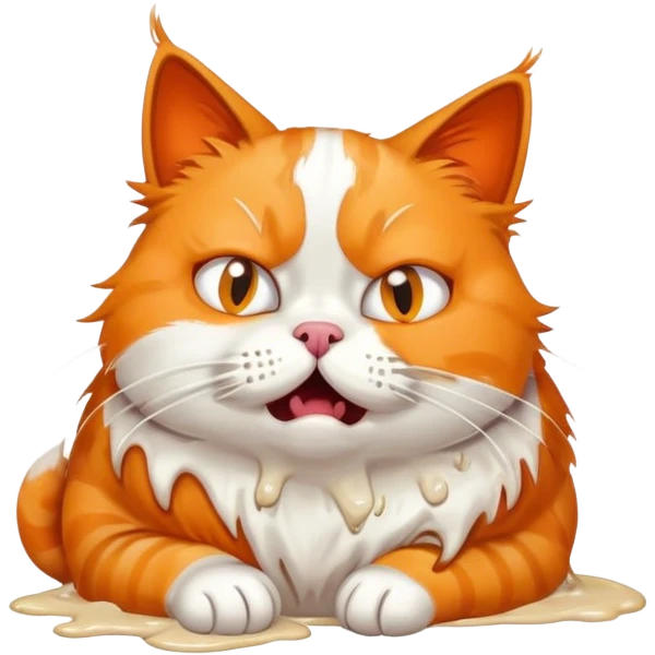 cat puking emoji