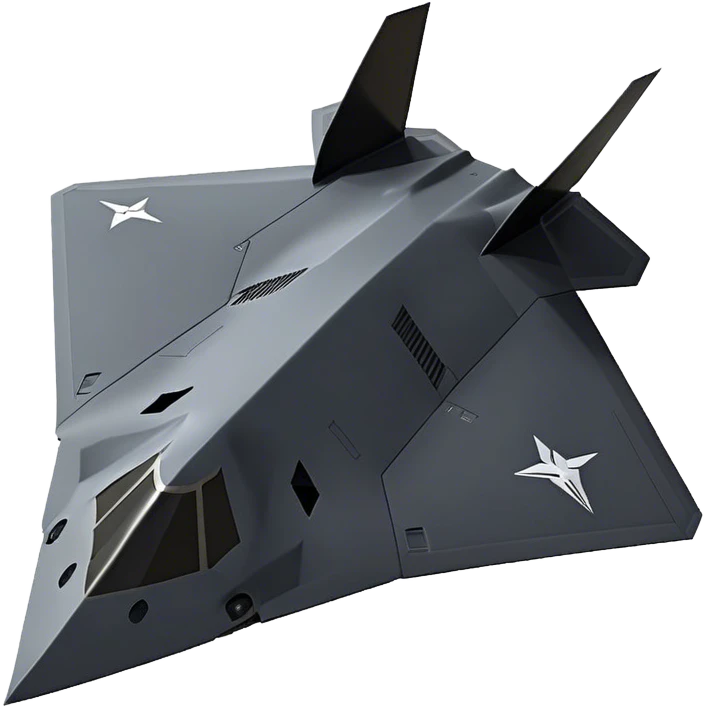 F-117 Nighthawk - Lockheed Martin (Stealth Grey) emoji