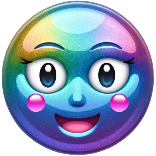 Glitter glitch error emoji