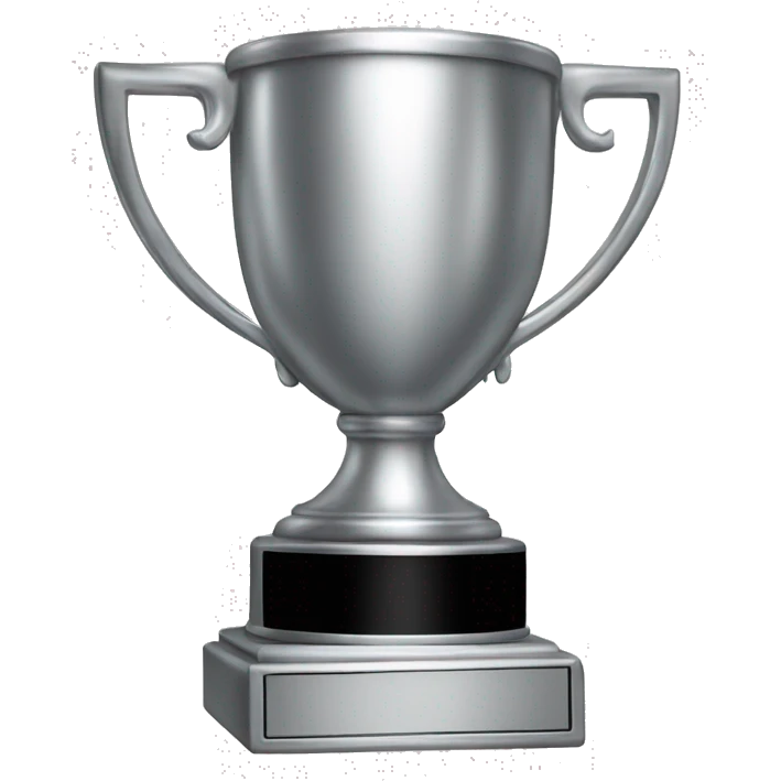silver 1st place trophy  emoji
