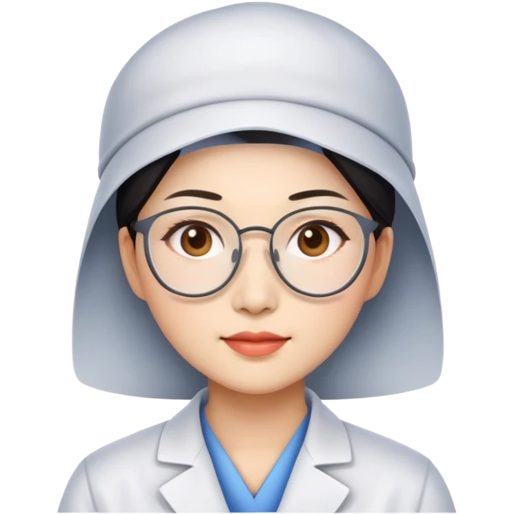 Chinese scientist woman super realistic  emoji