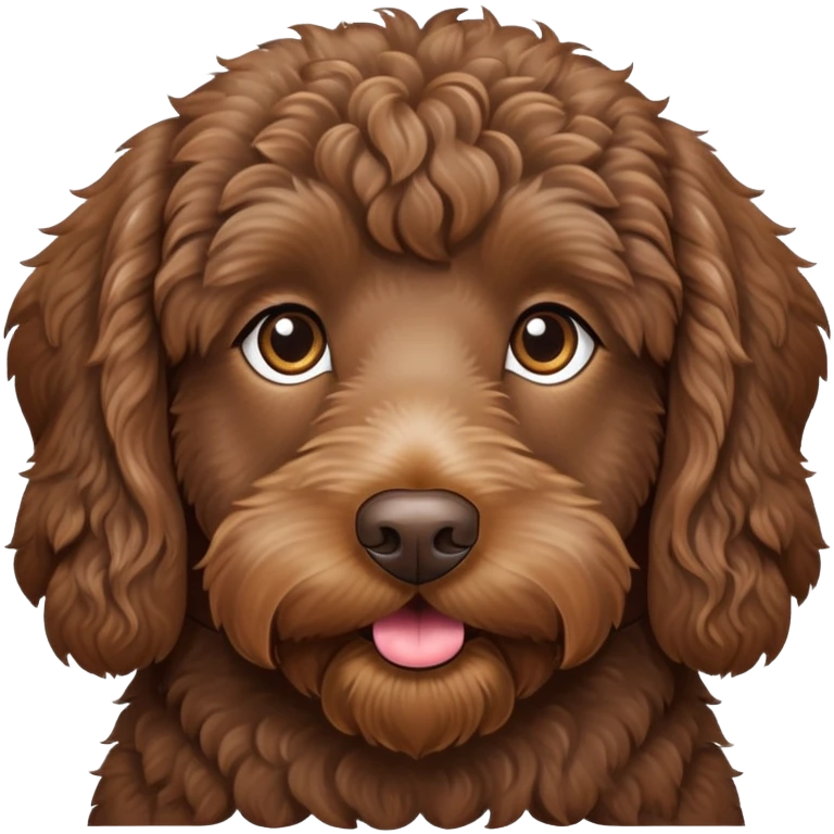 brown labradoodle emoji