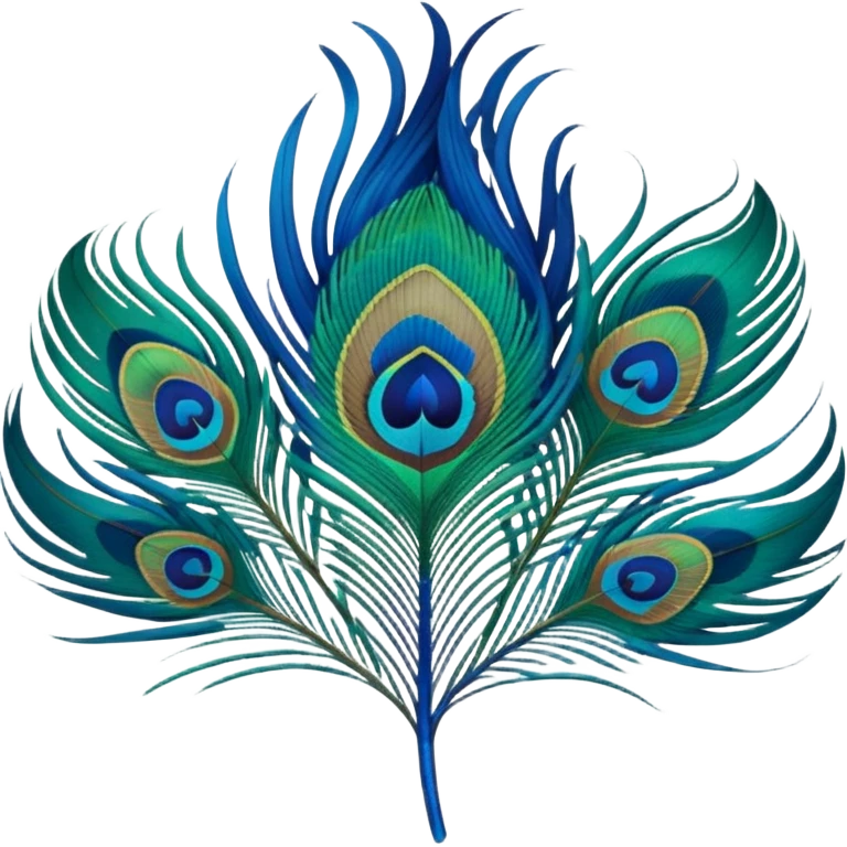 Peacock feather emoji