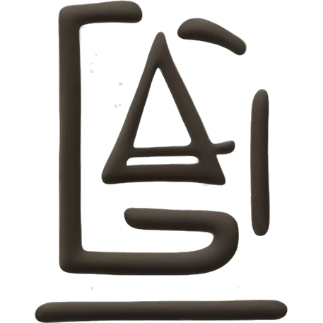 The letter כ in big and the letter מ inside it emoji