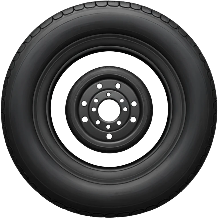 flat semi tire emoji