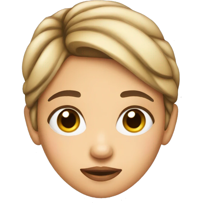 Girl giving a side eye emoji