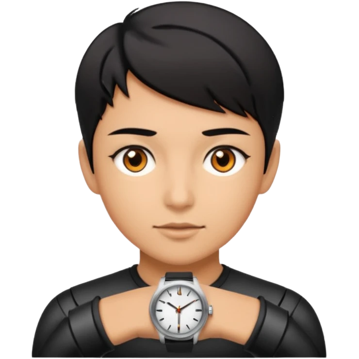future Explorer with futuristic watch emoji