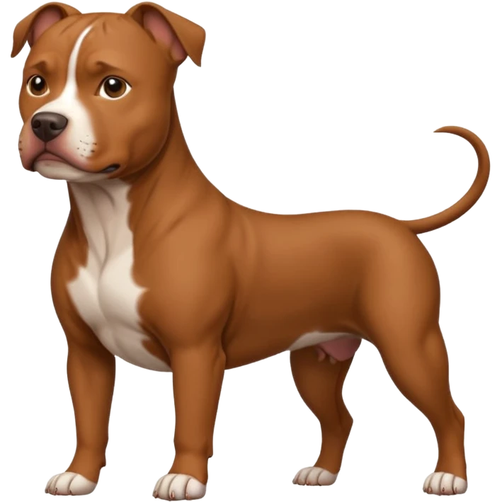 Brown pitbull emoji