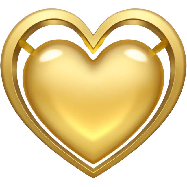 Halo heart outline emoji