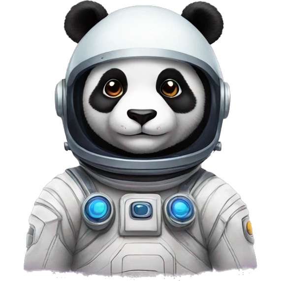 panda in space helmet emoji
