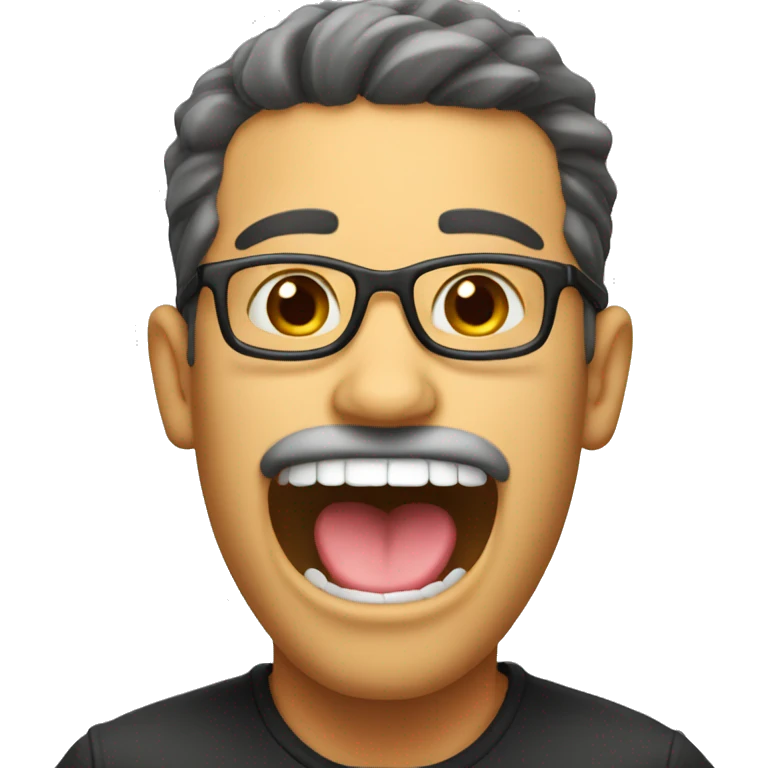 Guy with tongue out emoji