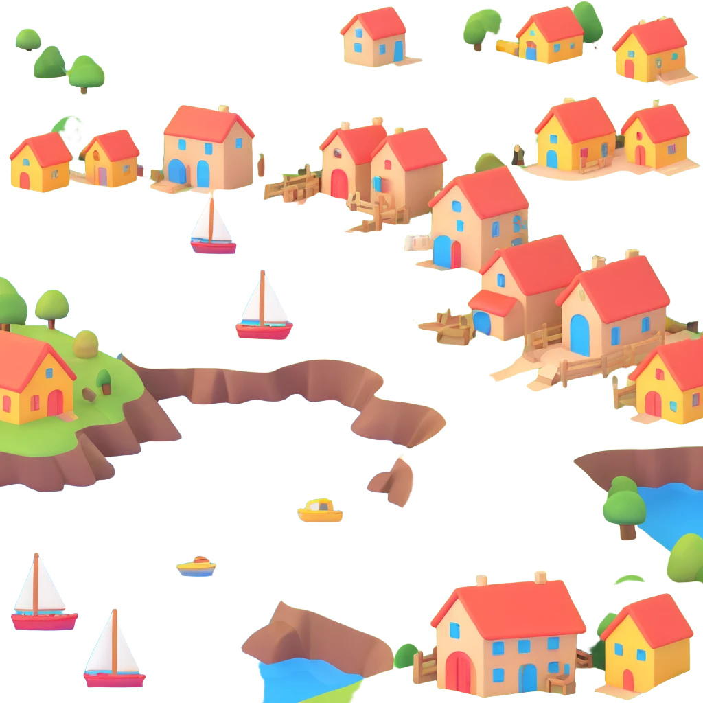 coastal village scene emoji