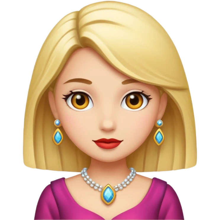 very fancy girl emoji