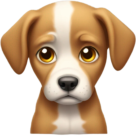 Sad puppy emoji