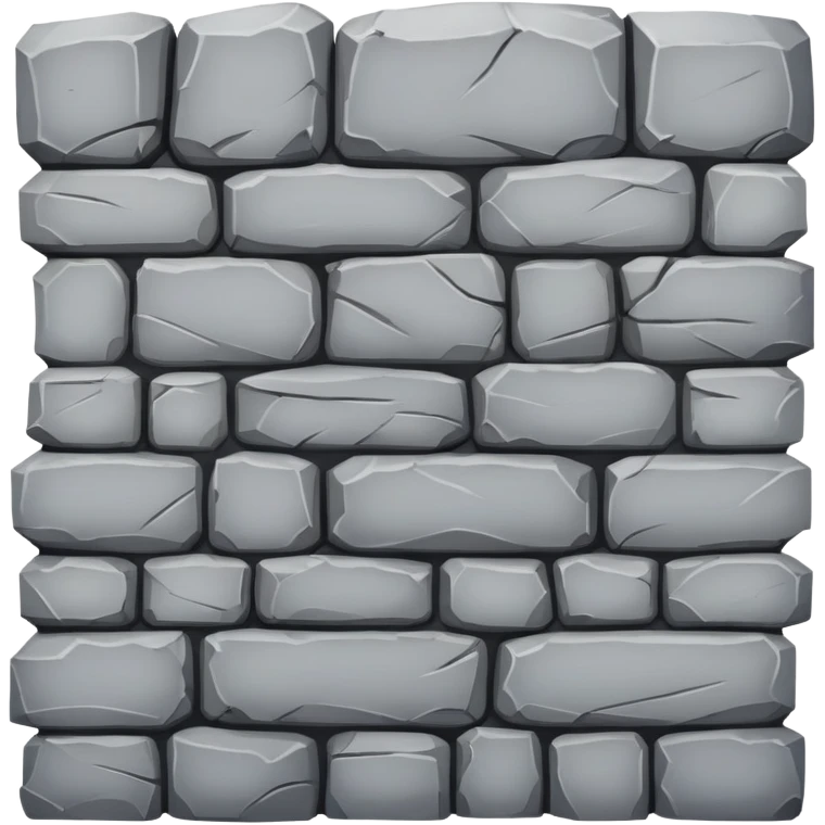 Stone wall emoji
