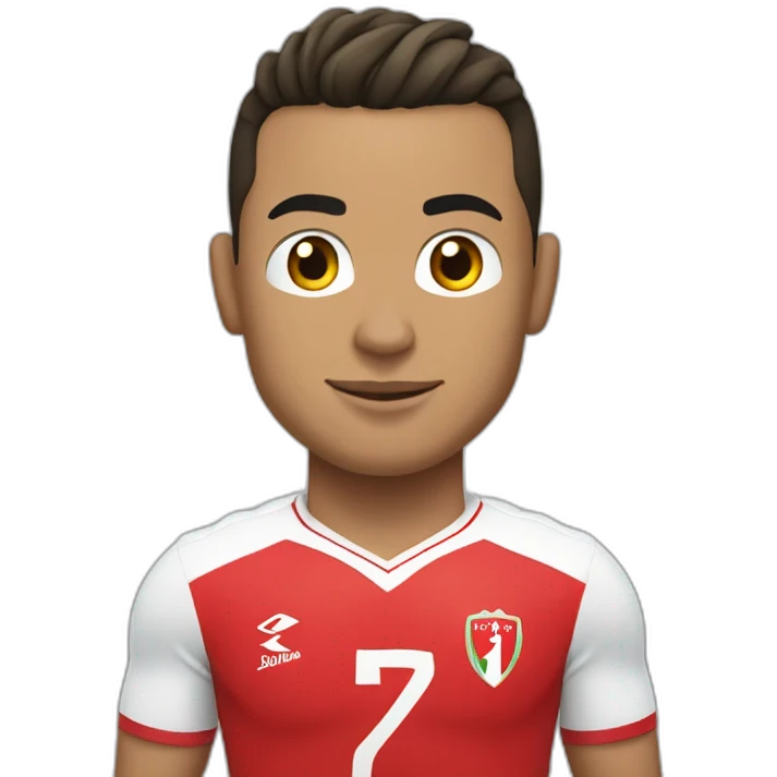 Ronaldo avec le maillot de Tunisie emoji