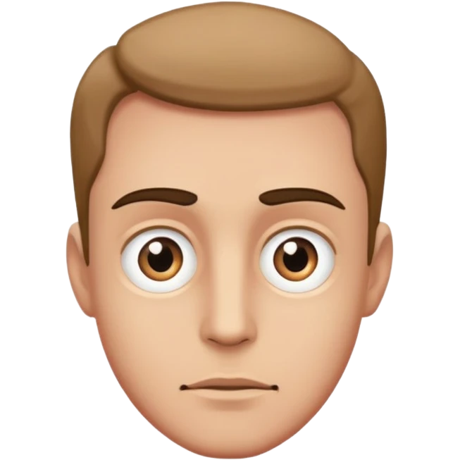 Man with eyes going out emoji