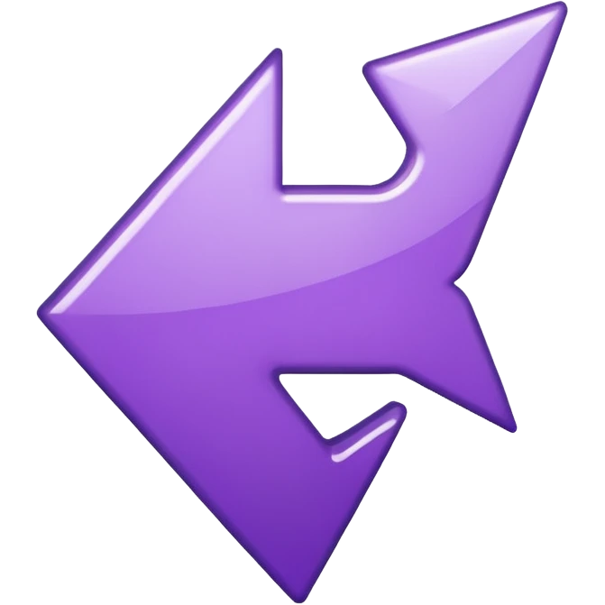 seta para direita roxa emoji