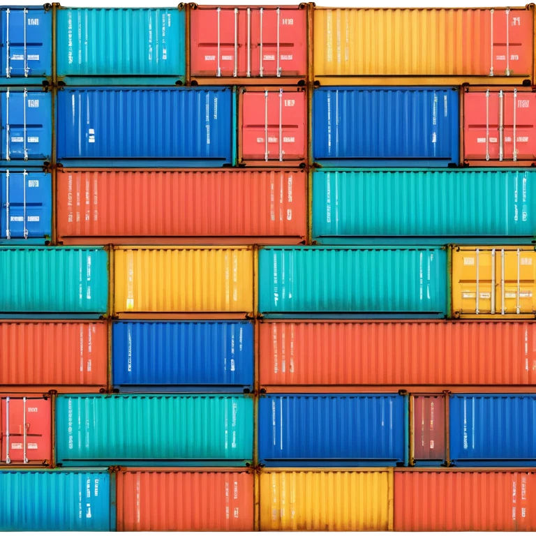 colorful shipping containers stacked emoji
