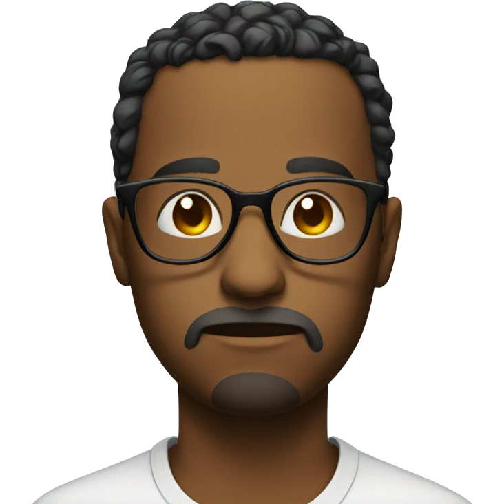 Sad + glasses emoji