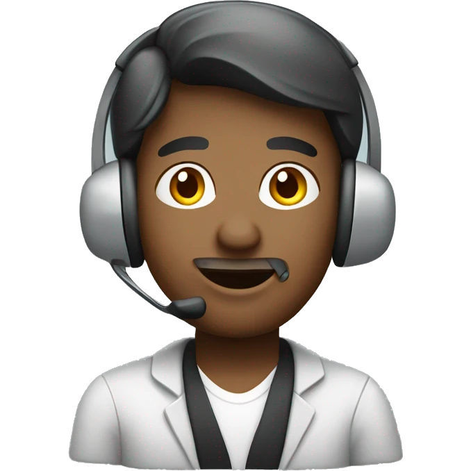 call center representative emoji