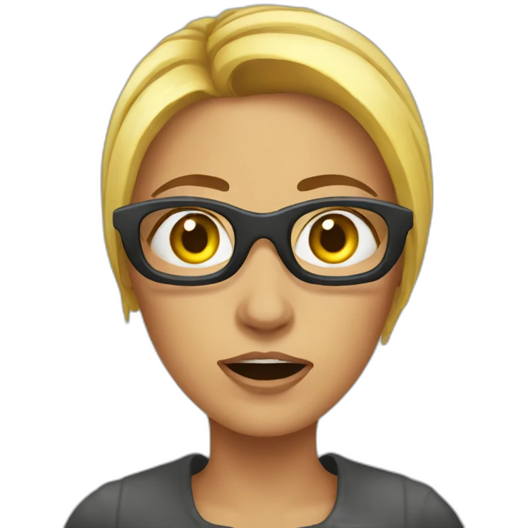 fear-woman-technology emoji