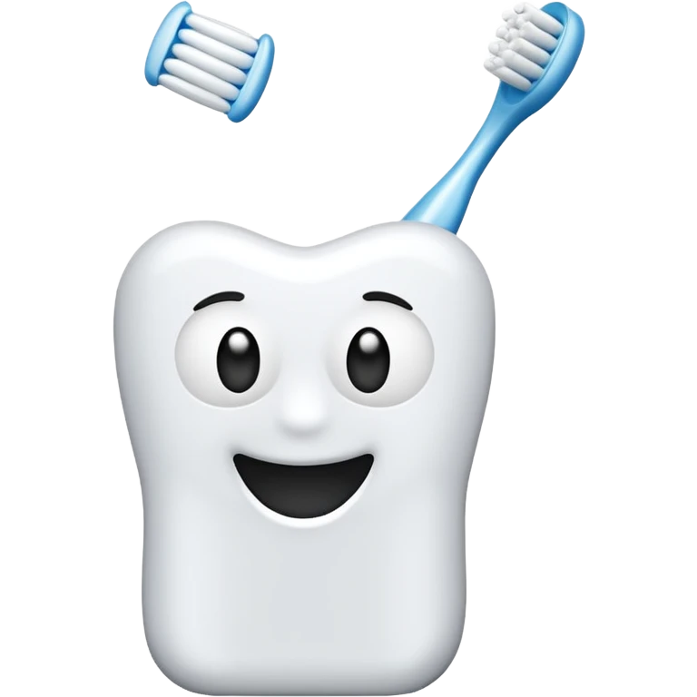 tooth brush that says i’m doing it are you emoji