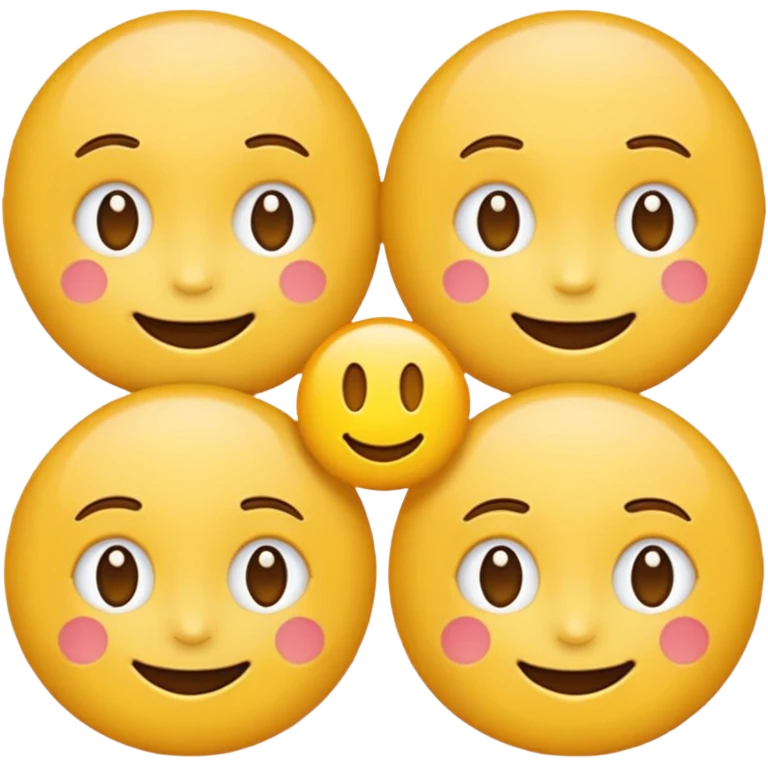Emoji, yellow round teasing smile emoji