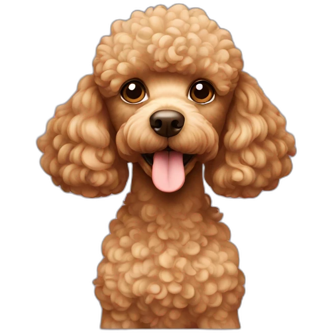 Light brown Poodle emoji