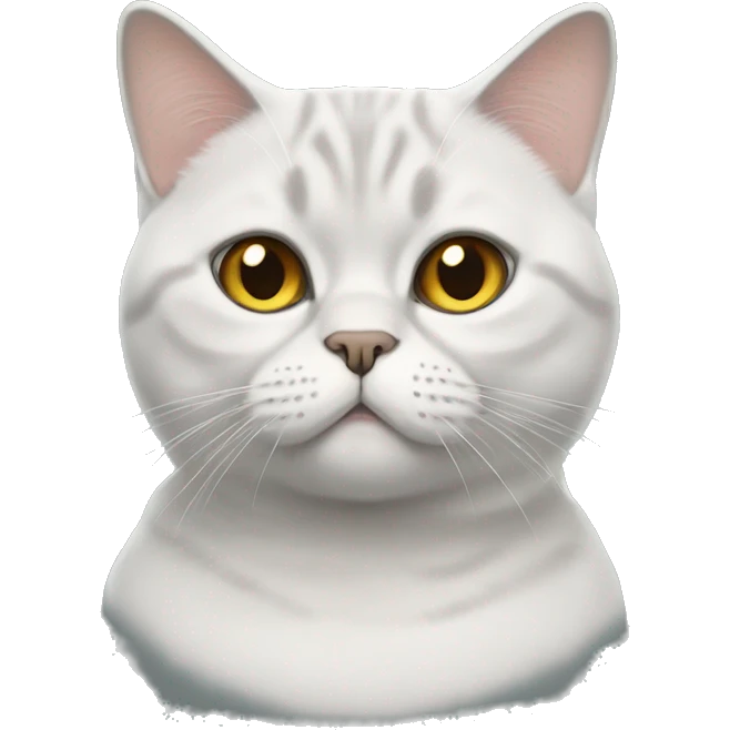 Realistic british shorthair cat  emoji