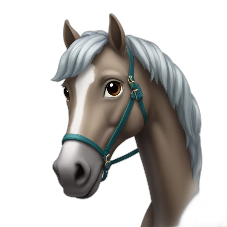 Cheval sur une licorne emoji