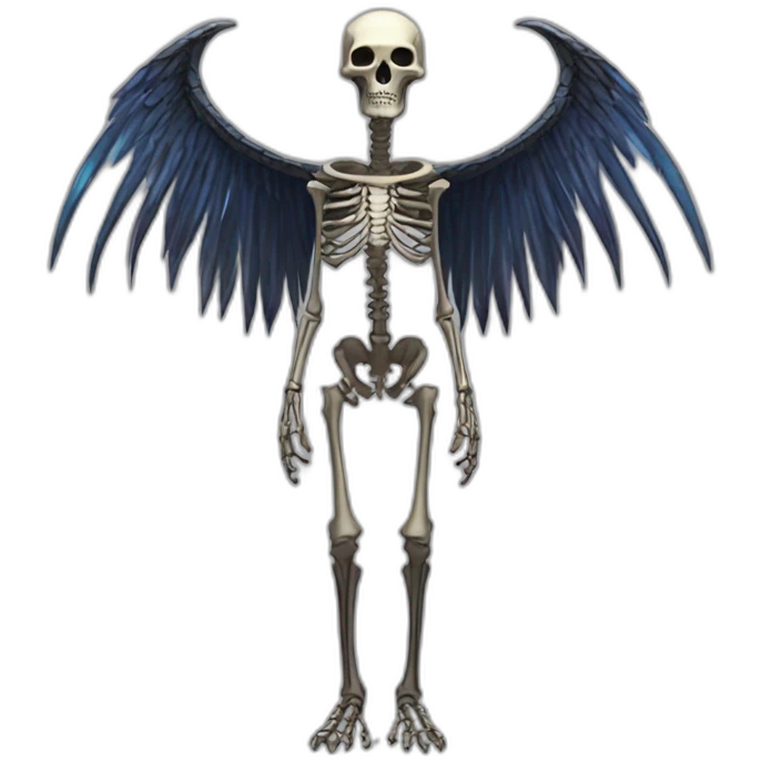 Eldritch Egyptian Bird Skeleton God of infinite darkness emoji