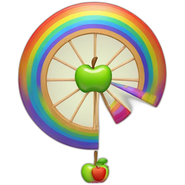 apple spinner rainbow wheel emoji