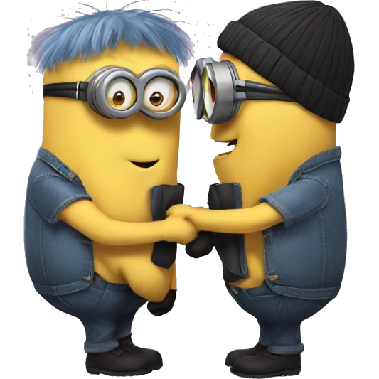 Minions kissing  emoji