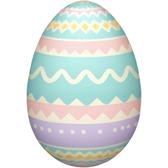 Pastel Pattern Easter Egg emoji