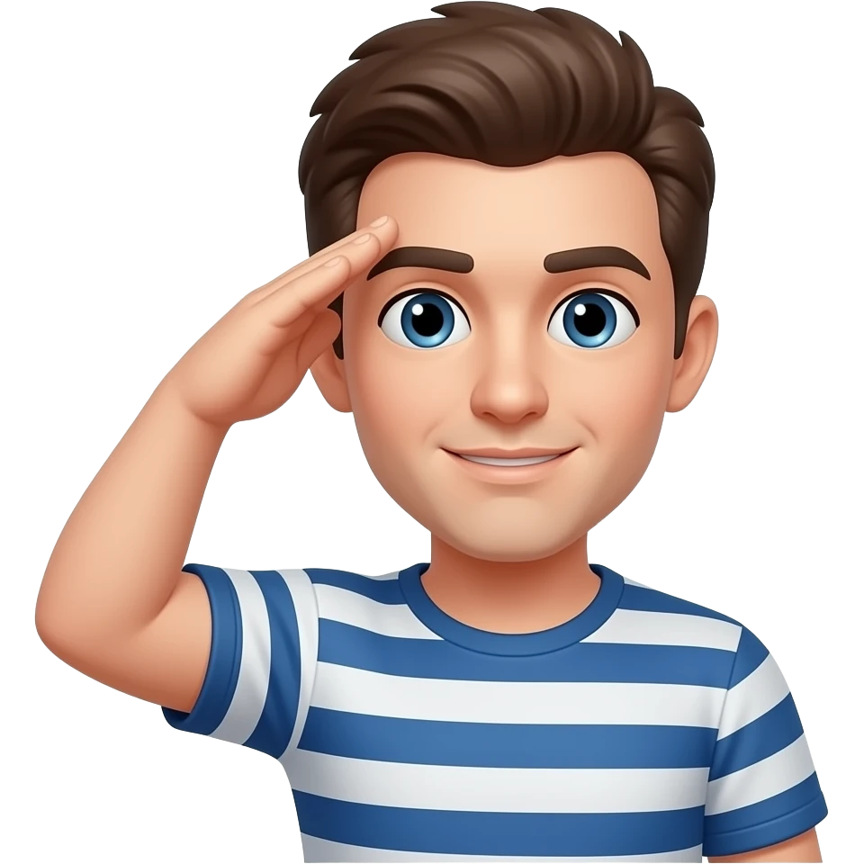 Saluting woozy face emoji