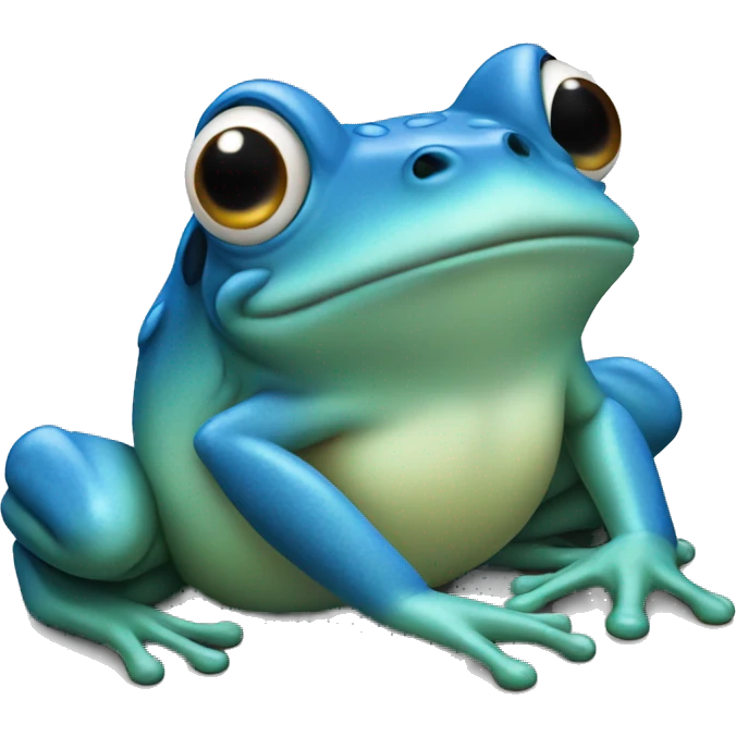 blue frog emoji