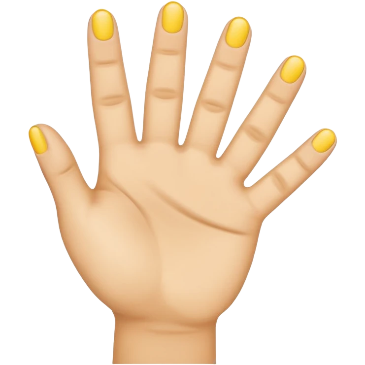 emoji hand holding up 4 fingers emoji