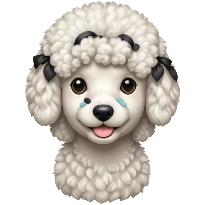 Perro poddle emoji