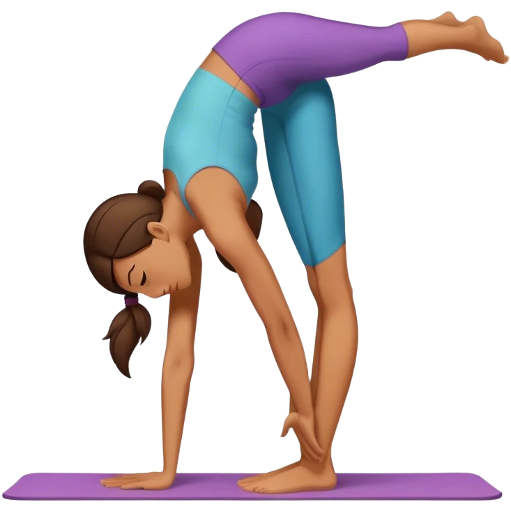 lady doing upward-facing forward bend  emoji